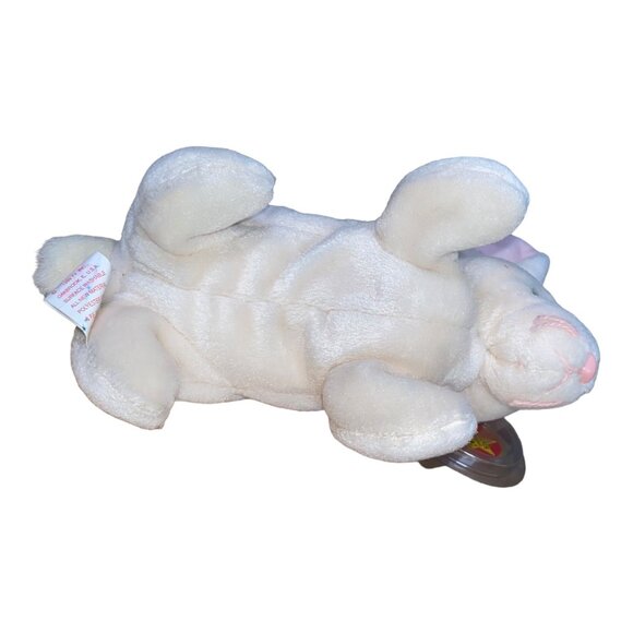 Ty Beanie Babies Nibbler Rabbit Bunny 1999 Plush Stuffed Animal Hang 5th Gen Tus - Picture 6 of 12